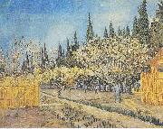 Vincent Van Gogh Flowering orchard oil painting on canvas